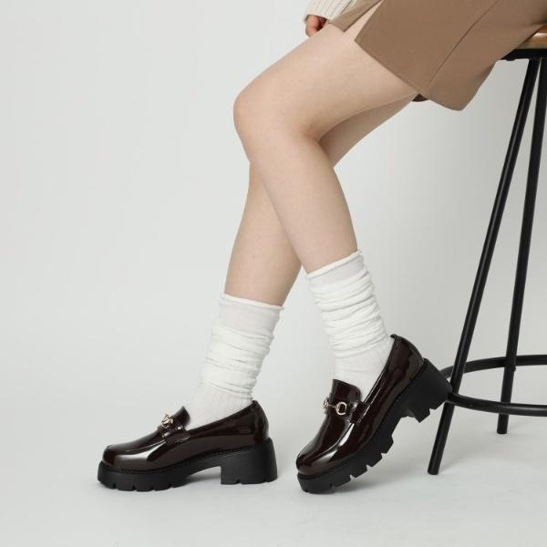 【抗菌・消臭】ビット付きローファーパンプス