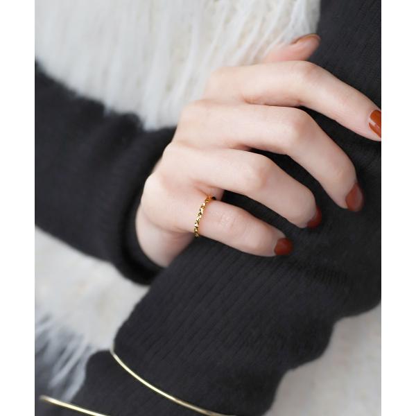 ダイヤカットピンキーリング