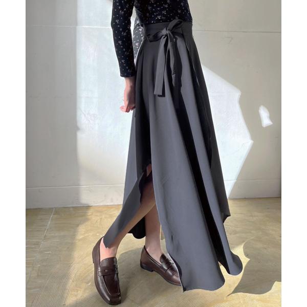 ランダムへムラップマキシスカート