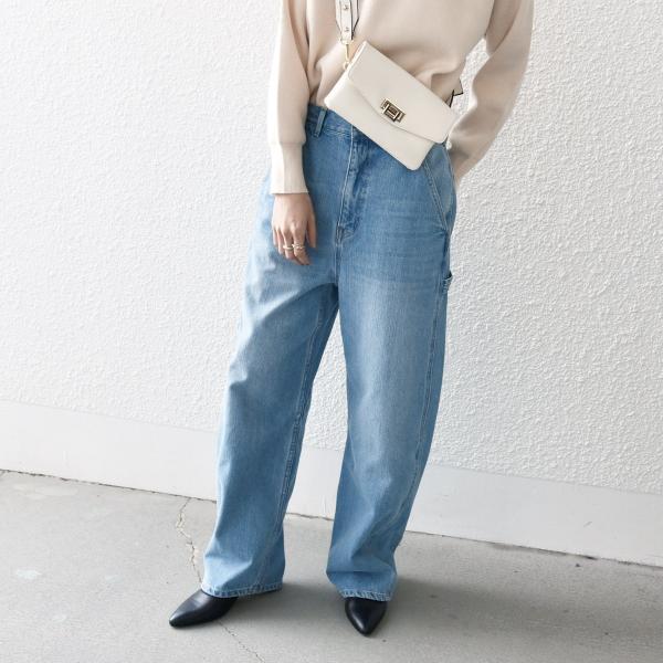 SHIPS any: コクーン ペインター デニム パンツ［SHIPS any DENIM］