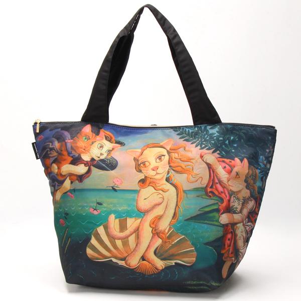 【約29×26×18.5cm】キャットアート エコバッグ （CAT ART）