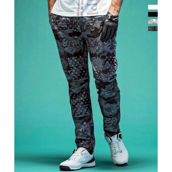 LUXEAKMPLUS(リュクスエイケイエムプラス)ゴルフ サイドロゴベンチレーションパンツ