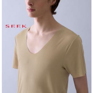 【SEEK】【CUT OFF 強撚】UネツクTシヤツ