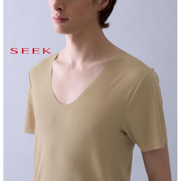 【SEEK】【CUT OFF 強撚】UネツクTシヤツ
