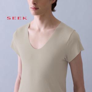 【SEEK】【CUT OFF 強撚】UネツクTシヤツ