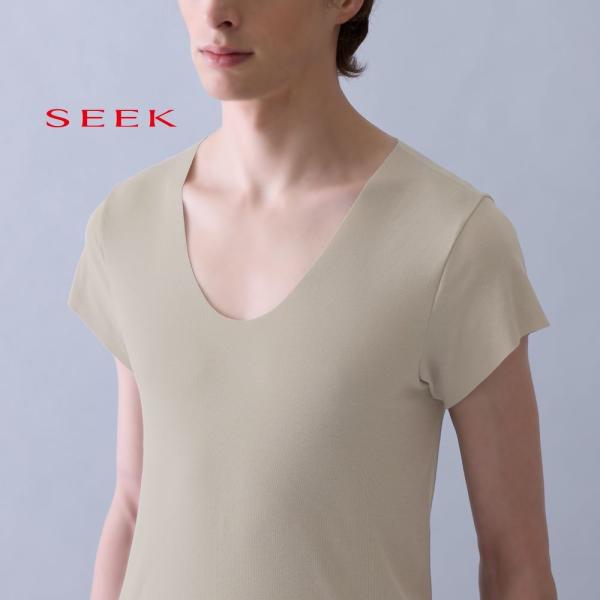 【SEEK】【CUT OFF 強撚】UネツクTシヤツ