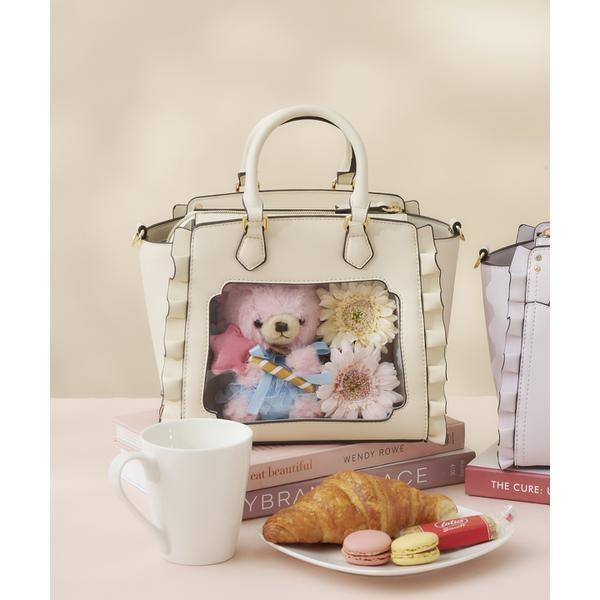 《推し事バッグ》クリアポケット付きぬいぐるみバッグ