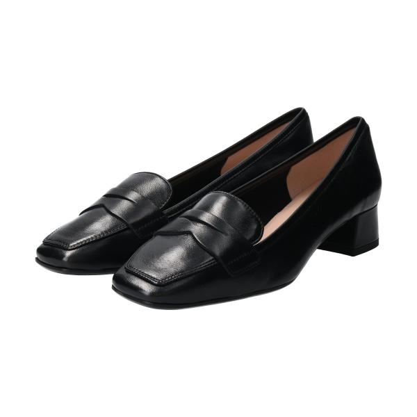 INTER-CHAUSSURES◆3.5cmヒール◆スクエアトウヒールアップローファー