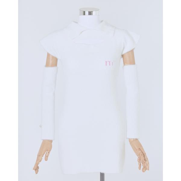 decollete cut mohair onepiece