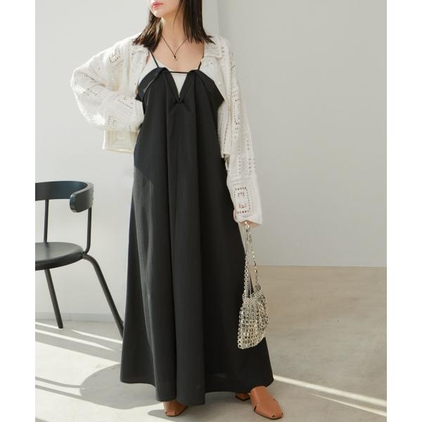 レイヤーデザインキャミワンピース【洗える】