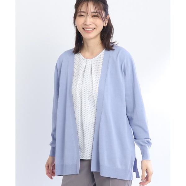 【SALE洗える】コツキ柄ブラウス＋カーディガン