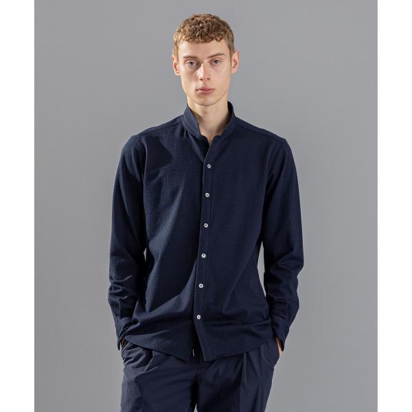 コンフォートクリアギンガム　ウイングカラーシャツ