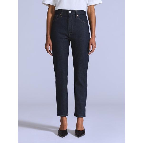 BLUETAB(TM) ハイライズ スリムジーンズ ダークインディゴ MADE OF JAPAN