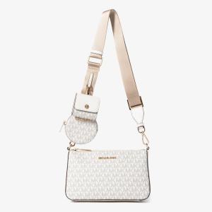 ​【極美品】マイケルコース ショルダーバッグ クロスボディ ホワイト MKロゴ MICHAEL KORS（マイケルコース） ショルダーバッグ バッグ JET SET