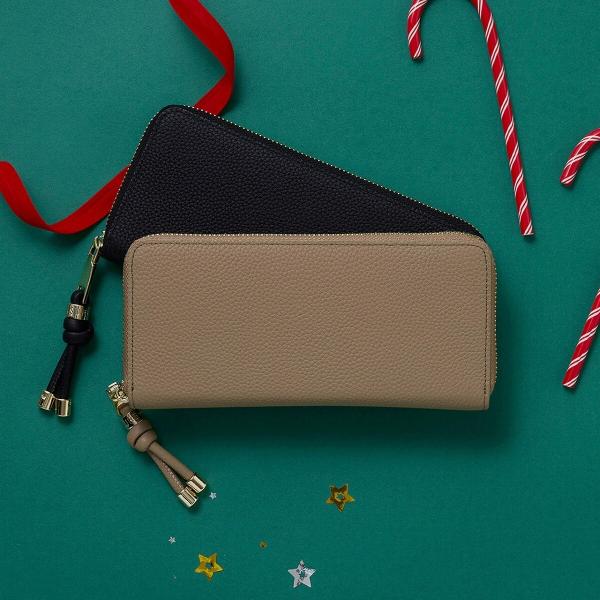 【TREASURE TOPKAPI】シュリンクレザー ラウンド 長財布