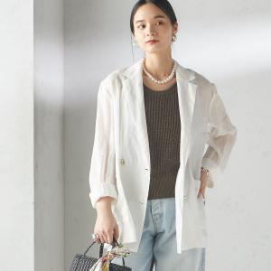 SHIPSラミー シアー ジャケット〈手洗い可能〉 シップス SHIPS（シップス） 〈手洗い可能〉ラミー シアー ジャケット