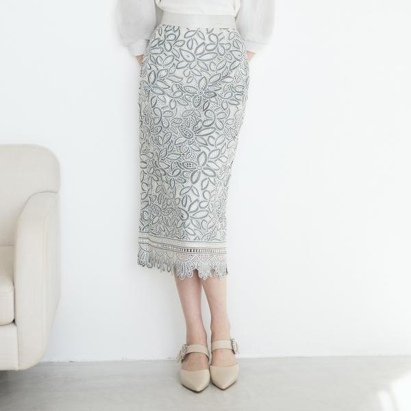 ケミカルレースタイトスカート/MM417206