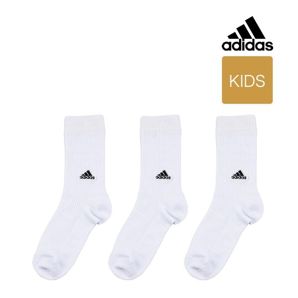 ADIDAS(アディダス) ： School Socks リブ ワンポイント ソックス クルー丈