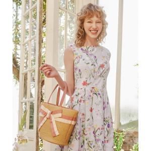 BICOLOR RIBBON BASKET かごバッグの商品画像