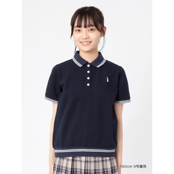 Venus カノコポロシャツ〈ライン＆裾リブ〉【スクール】【学生】【通学】【学校】