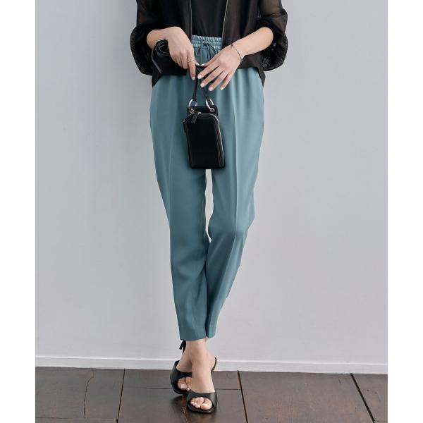 【新色追加・接触冷感・UVケア・速乾・洗える】FluidBackSatin ドロストパンツ