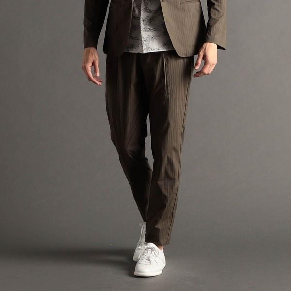 ワッシャーダブルストライプ　セットアップパンツ