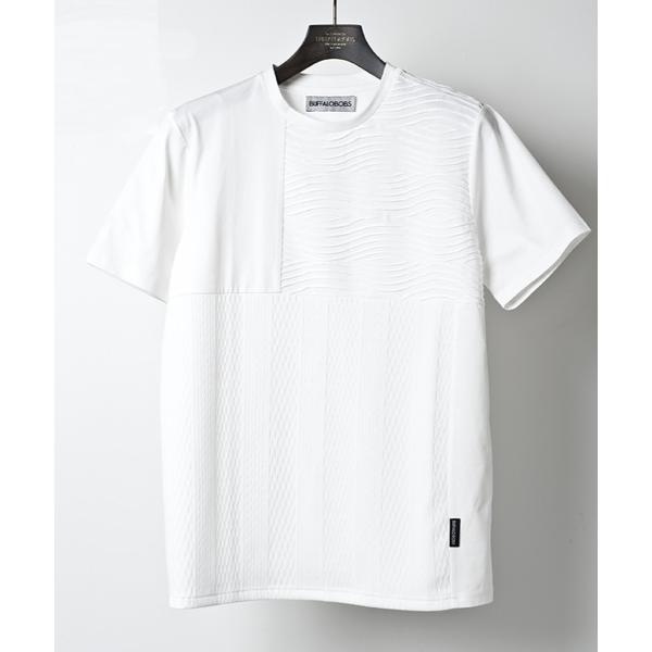 MIXTURE(ミクスチャー) クルーネック 切り替え Tシャツ