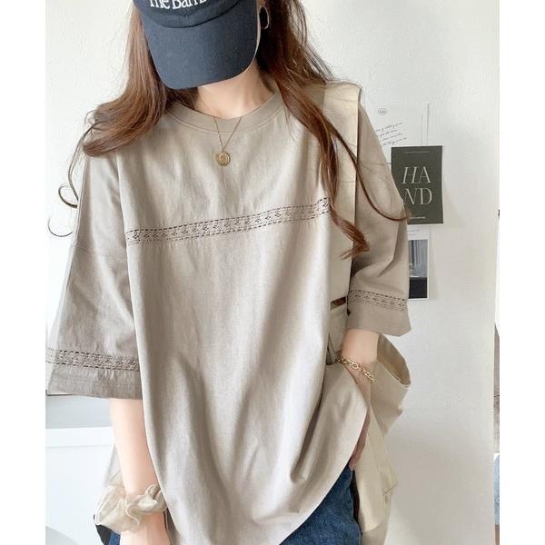 《JaVa ジャバコラボ》スポーツテイスト。オーガニックコットン混ハシゴレースフットボールTシャツ