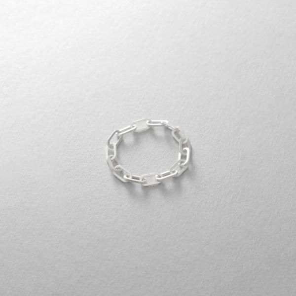 シルバー チェーンリング フラットケーブル