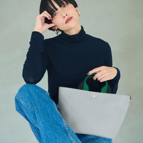 SCOTCH GRAIN スコッチグレイン プレーン バイカラーハンドル ミニ トートバッグ