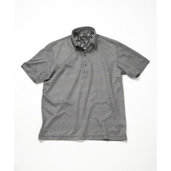 【ACTIVE TAILOR】COOL MAX ツイルプリントジャージポロシャツ