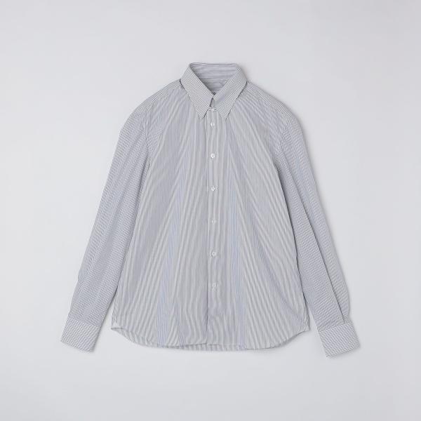 【SHIPS別注】Errico Formicola: オルタネート ストライプ タブカラー シャツ