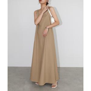 リネン混 アメスリ フレア ワンピースの詳細画像3