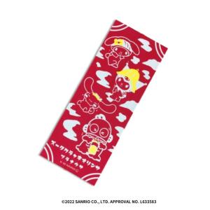 サンリオキャラクターズ てぬぐい レッドの商品画像