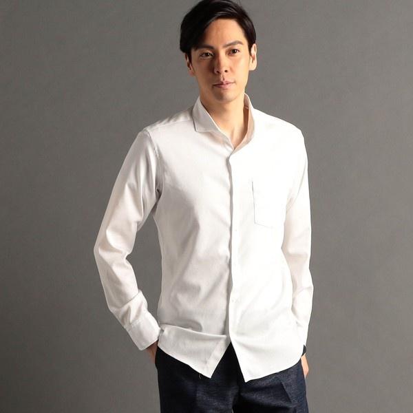 ストレッチツイル カッタウェイカラーシャツ