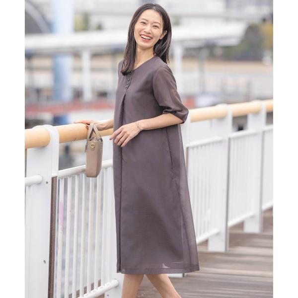 【洗える】ブライトスパンボイル ワンピース