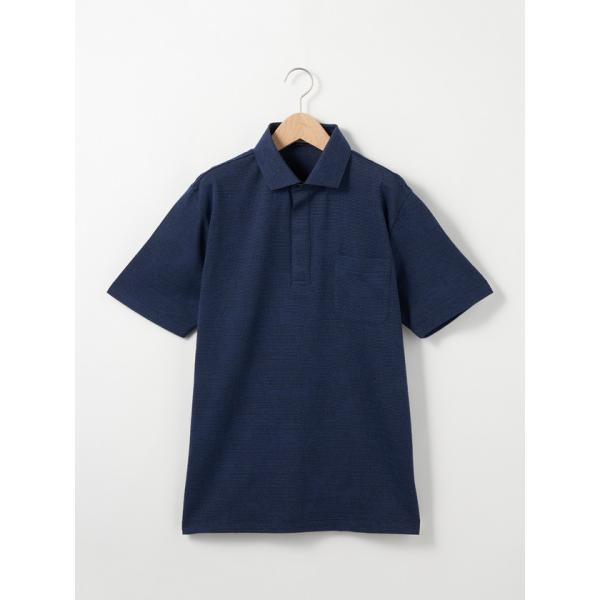 パイナップルジャカード半袖ZIPポロ