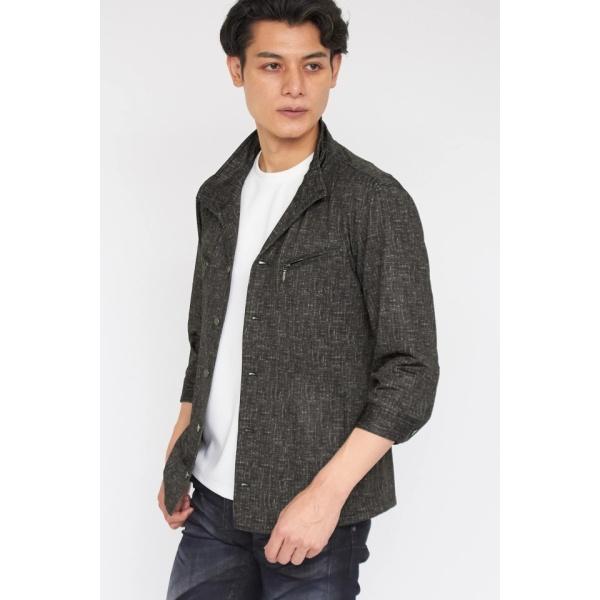 TORNADO MART∴トゥーダンソフトムラプリントシャツブル(マスキュリン)