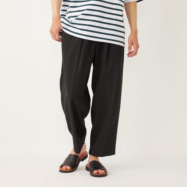 SHIPS Colors:ポリトロ ワイド テーパード イージーパンツ(セットアップ対応可能)