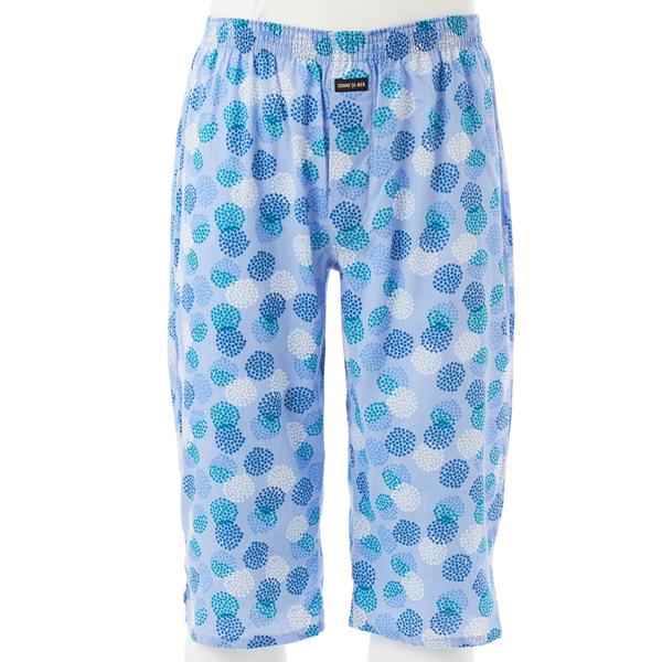 コムサ楊柳ステテコ 高嶋ちぢみ あじさい柄