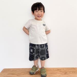 バンダナ柄プリント ハーフパンツ(ベビーサイズ)の詳細画像3