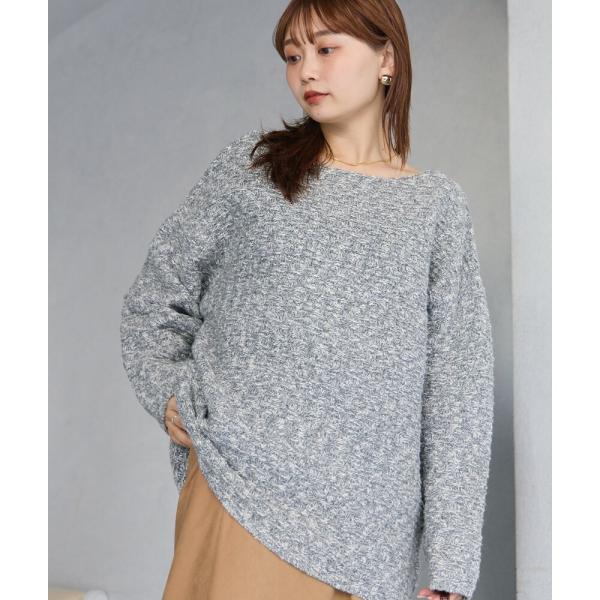 【洗える】ラメミックスニットプルオーバー