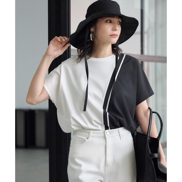 【洗える】シルケットコンビスムース カットソー