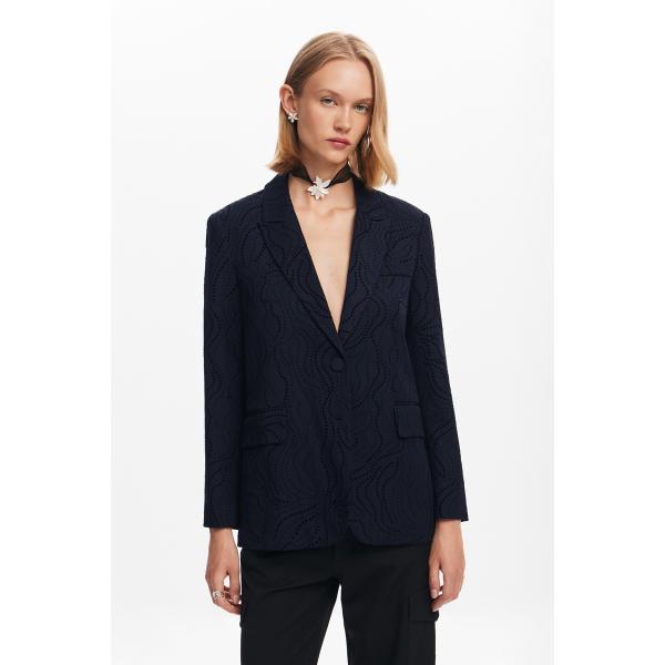 花柄刺繍のブレザー