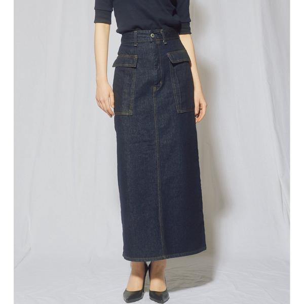 atelier SOMETHING BIG POCKET SKIRT/ビッグポケットデニムスカート