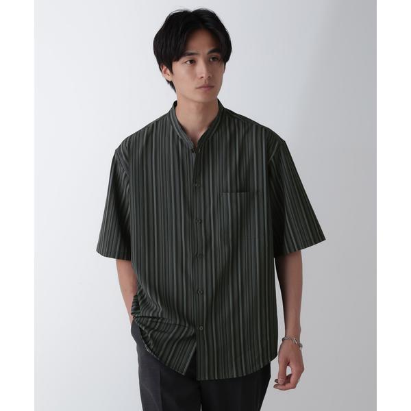 ランダムストライプシャツ 半袖
