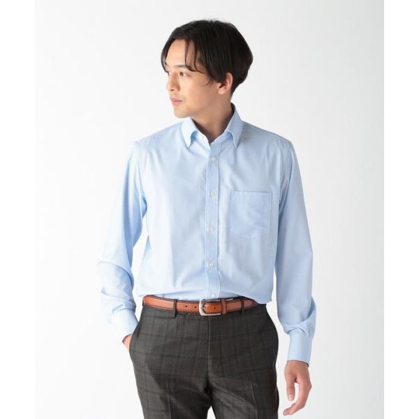 ＜イージーケア＞ハイパワーストレッチトリコットプリントビジネスシャツ