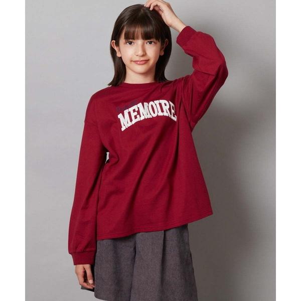 [120-130]サテンアップリケカレッジロゴロンＴ