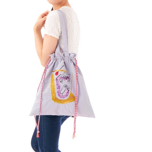 カシュカシュ cachecache / naabコラボ刺繍キャットトート