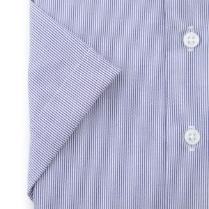 【半袖】カッタウェイワイシャツ ネイビーストラ...の詳細画像4